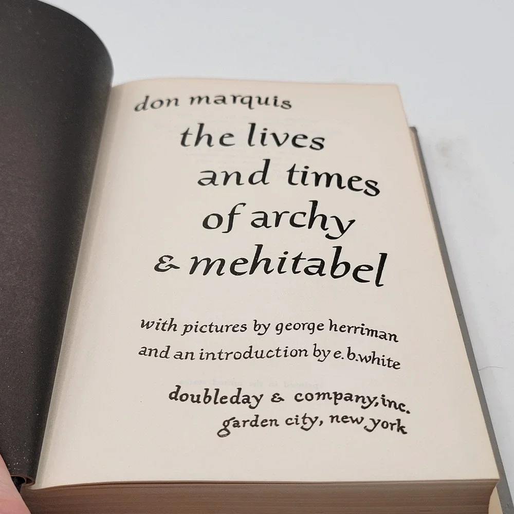 Don‎ Marquis the lives and times of archy and mehitabel Hardcover 1950 Good
